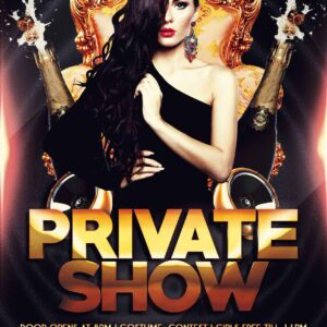 Private Show Psd Flyer Template