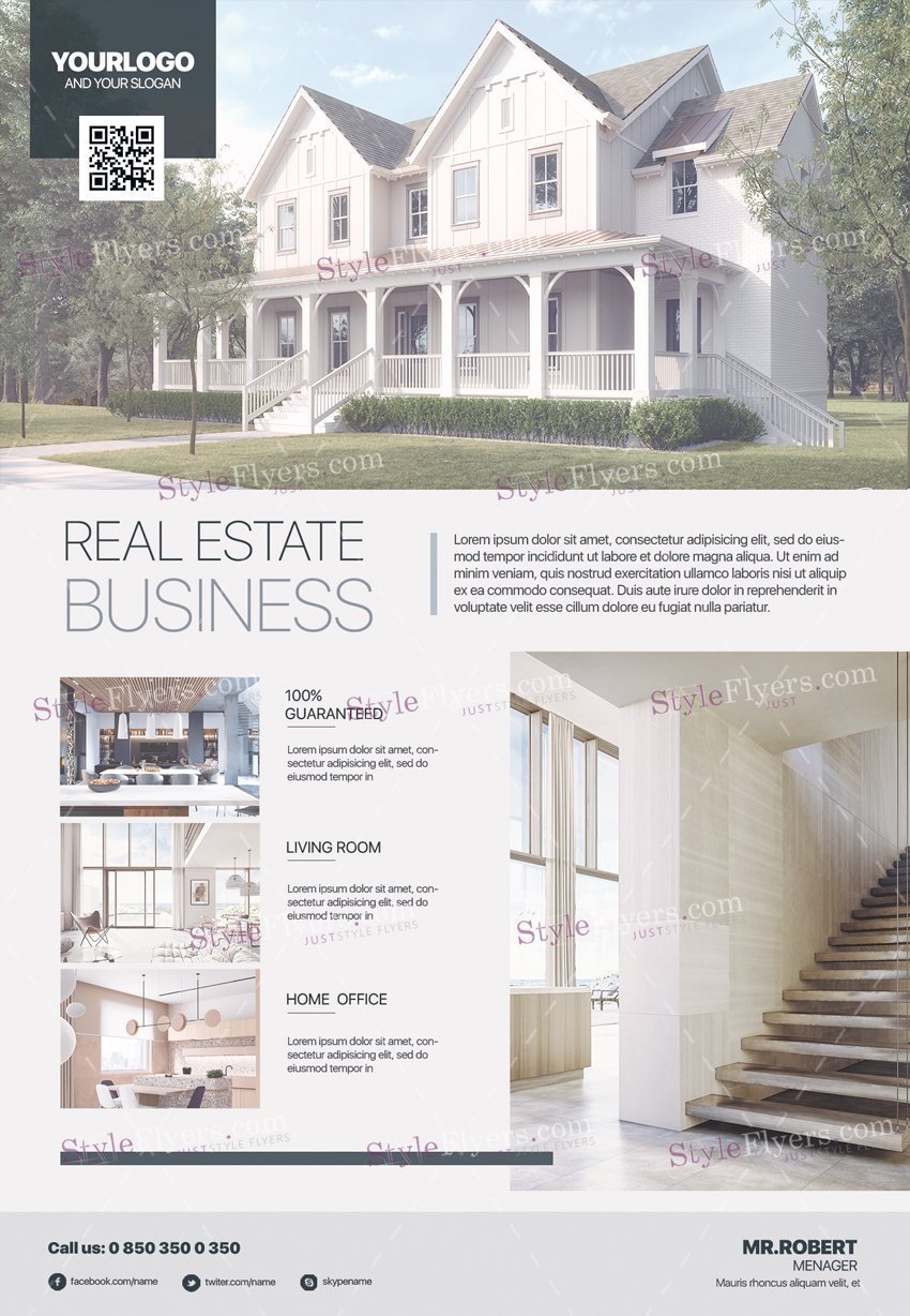 Real Estate Business Psd Flyer Template
