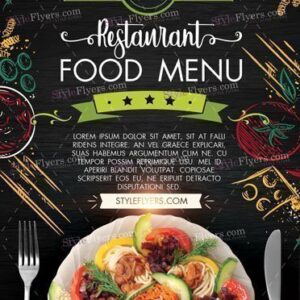 Restaurant Food Menu Psd Flyer Template