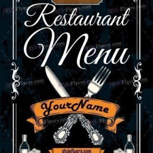 Restaurant Menu Psd Flyer Template