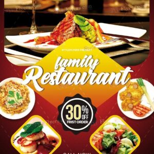Restaurant Psd Flyer Template
