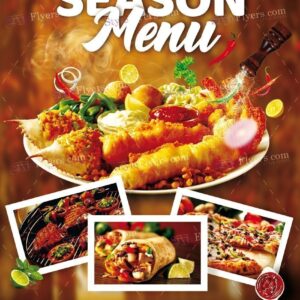 Season Menu Psd Flyer Template