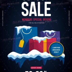 Season Sale Psd Flyer Template