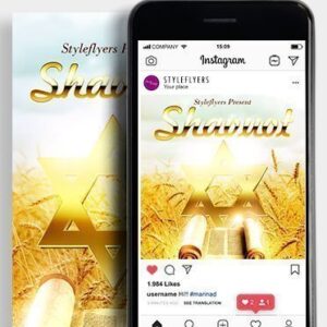 Shavuot Psd Instagram Post And Story Template