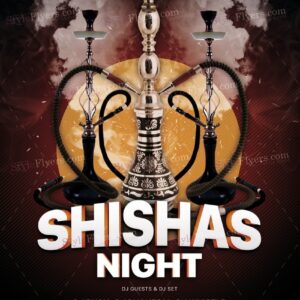 Shishas Night Psd Flyer Template