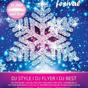 Snow Flake Fesival Flyer