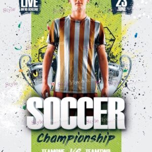 Soccer Championship Psd Flyer