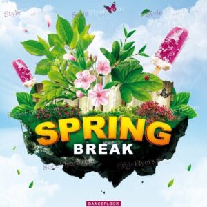 Spring Break Psd Flyer Template