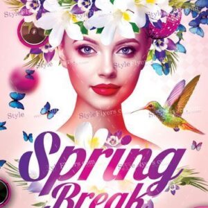 Spring Break Psd Flyer Template1