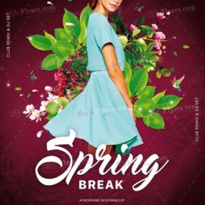 Spring Break Psd Flyer Template1