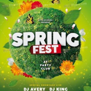 Spring Fest Psd Flyer Template