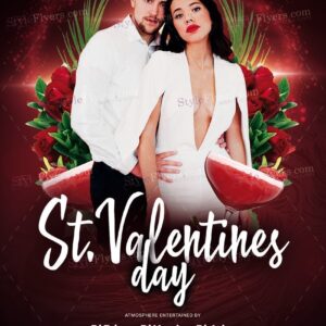 St. Valentines Day Psd Flyer Template