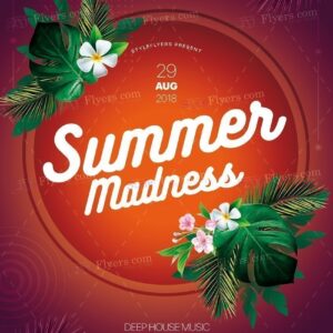Summer Madness Flyer Psd Template