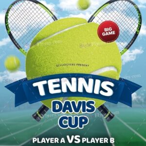 Tennis Davis Cup Psd Flyer Template