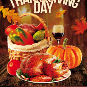 Thanksgiving Day Psd Flyer Template