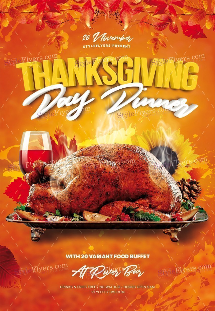 Thanksgiving Day Psd Flyer1