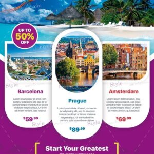 Travel Psd Flyer Template