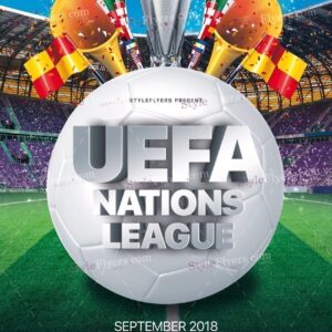 Uefa Nations League Psd Flyer Template