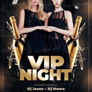 Vip Night Psd Flyer Template