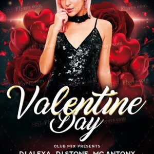 Valentine Day Psd Flyer Template