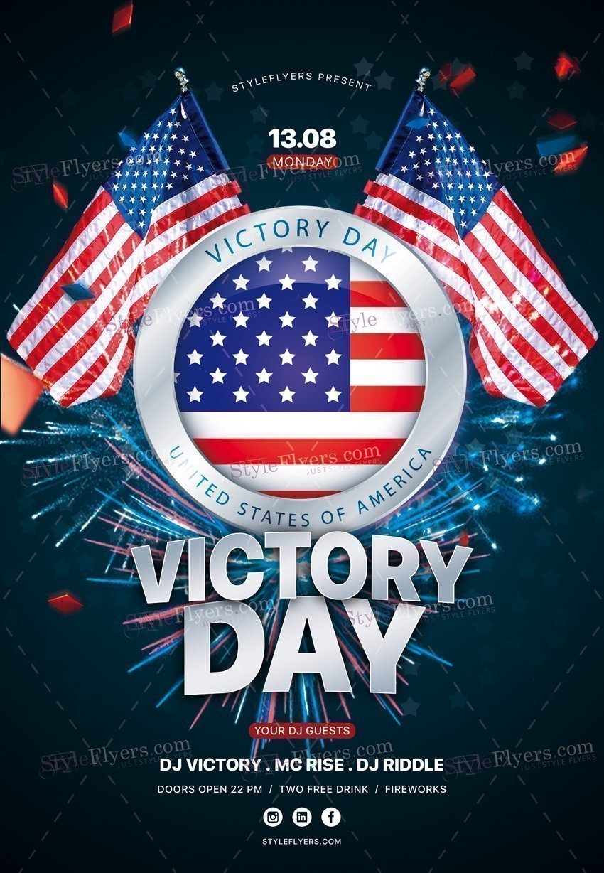 Victory Day Psd Flyer Template