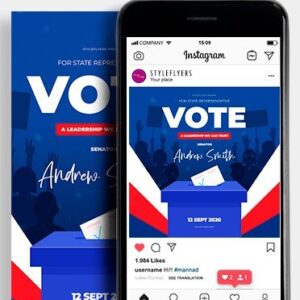 Vote Psd Flyer Template