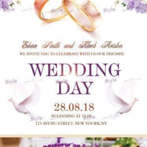 Wedding Day Psd Flyer Template