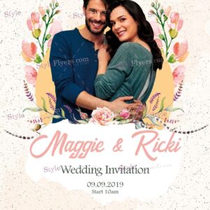 Wedding Invintation Psd Flyer Template