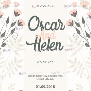 Wedding Invitation Psd Flyer Template