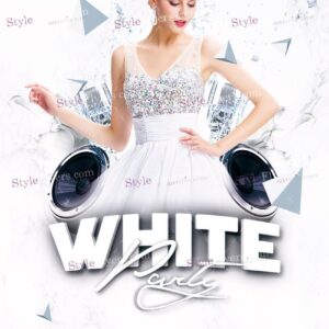 White Party Psd Flyer Template1