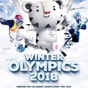 Winter Olympics 2018 Psd Flyer Template
