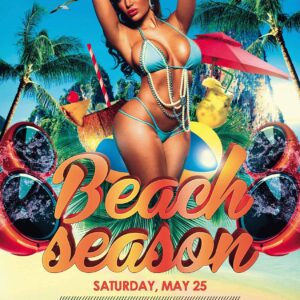 Beach Season Psd Flyer Template