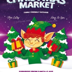 Christmas Market Psd Flyer