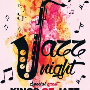 Jazz Night Psd Flyer Template
