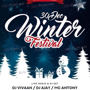 Winter Fest Psd Flyer