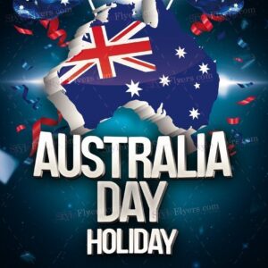 Australia Day Holiday Psd Flyer Template