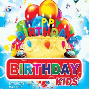 Birthday Kids Party Flyer