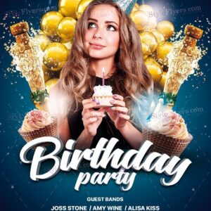 Birthday Party Psd Flyer Template