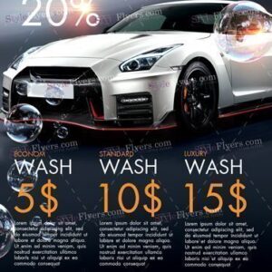 Car Wash Psd Flyer Template