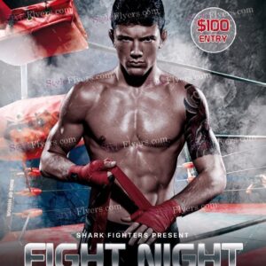 Fight Night Psd Flyer Template