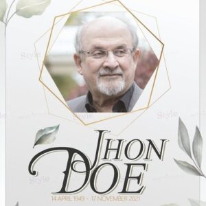 Funeral Program Psd Flyer