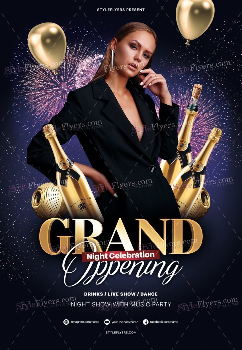 Grand Oppening Psd Flyer