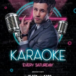 Karaoke Psd Flyer