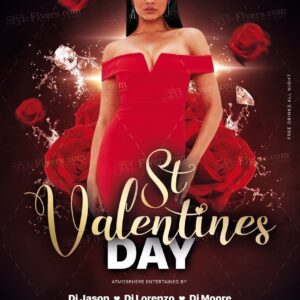 St Valentines Day Psd Flyer Tmplate