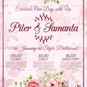 Wedding Psd Flyer Template