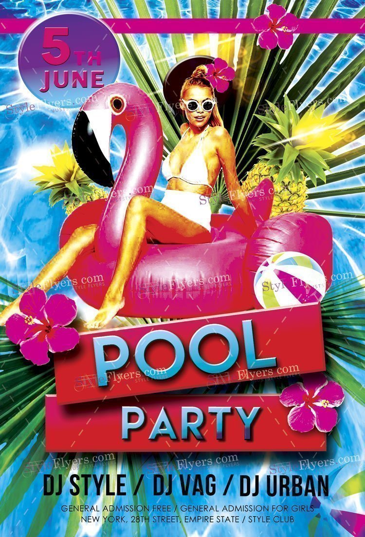 Pool Free Psd Flyer