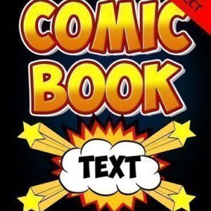 Comic Book Text Styles Photoshop Action