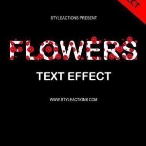 Flowers Text Effect Photoshop Action