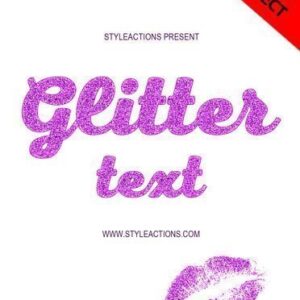 Glitter Text Ps Action