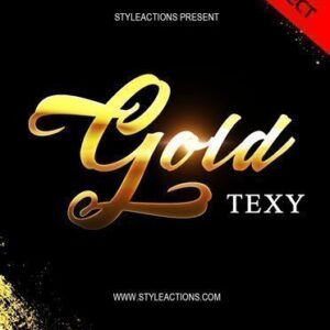 Gold Text Photoshop Action